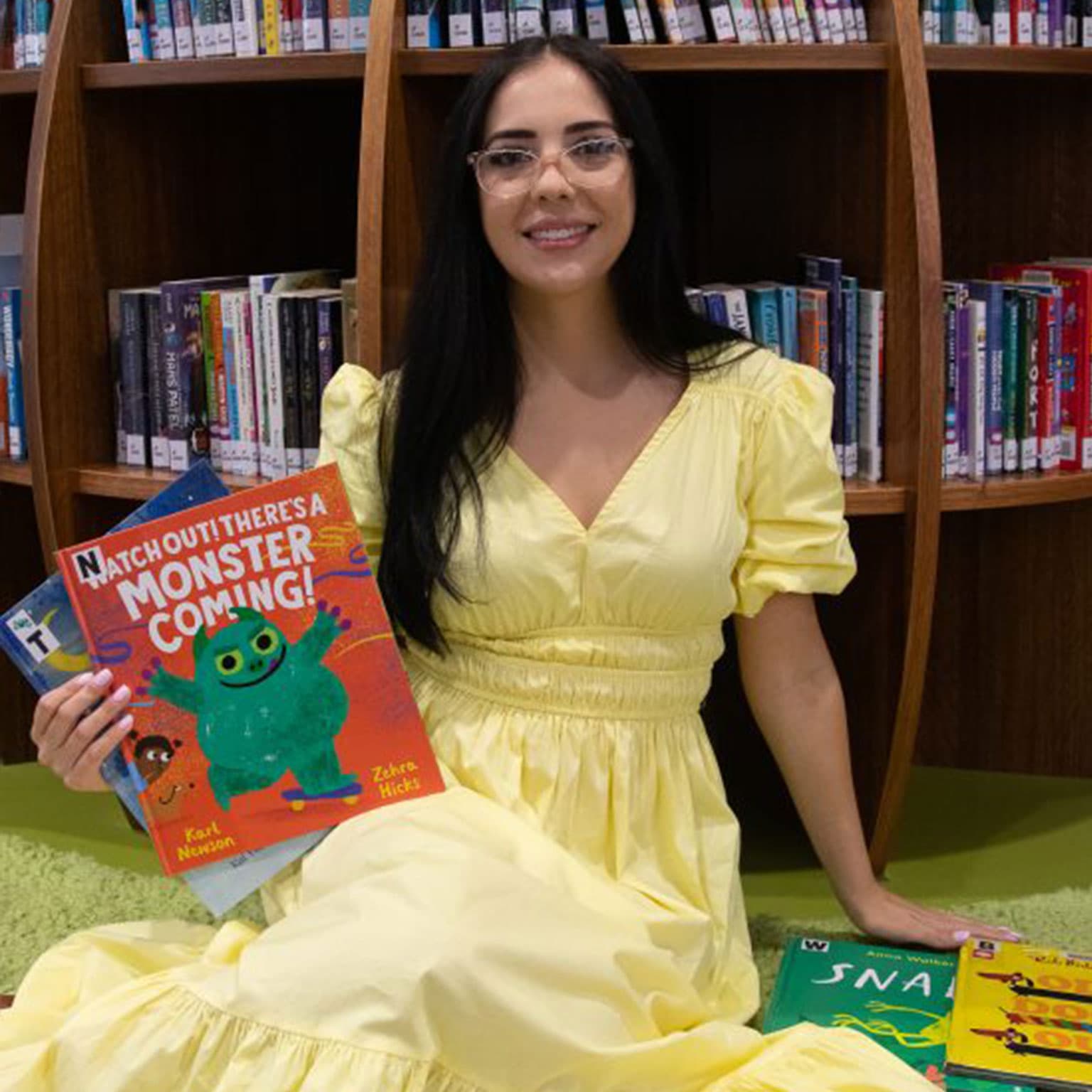 Teacher reading to children